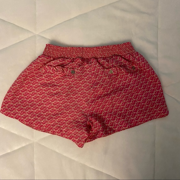 Rewind Pink and Cream Patterned Shorts - Picture 4 of 5